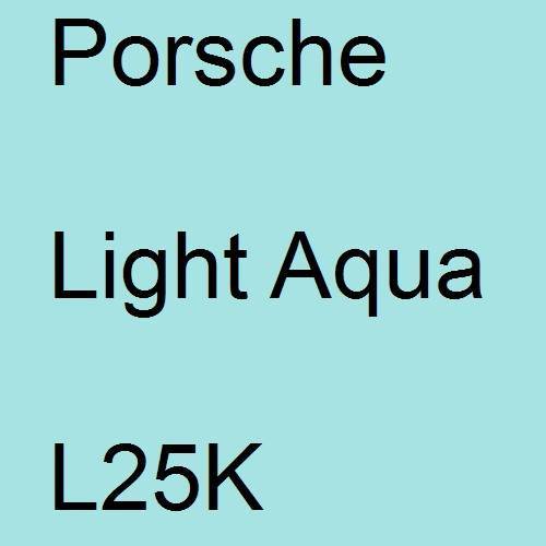 Porsche, Light Aqua, L25K.